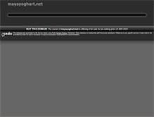 Tablet Screenshot of mayayoghurt.net